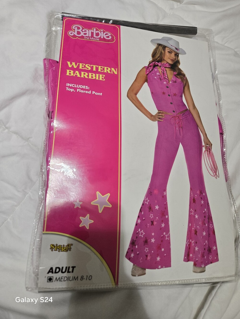 Adult Western Barbie Costume - Barbie from Spirit Halloween 8-10 New